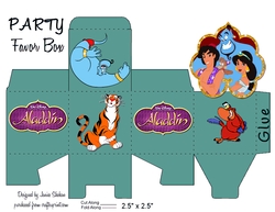 DISNEY ALADDIN JASMINE BIRTHDAY FAVOR BOX