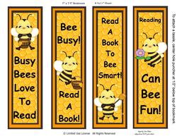 Honey Bee Bookmarks Bumble Bee