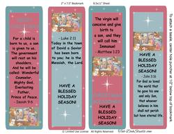 Christmas Jesus Bookmark Book Mark