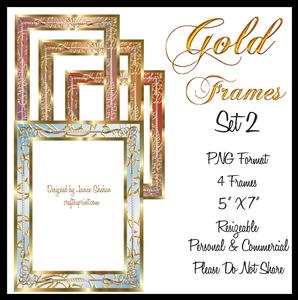 Beautiful Gold Frames Multi Color