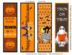 Halloween Pumpkin Bookmarks Book Marks