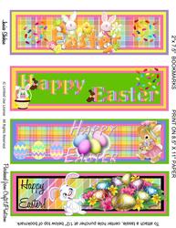 Easter Bunny Rabbit Bookmarks Book Marks
