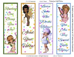 Happy Fairy Bookmarks Book Marks