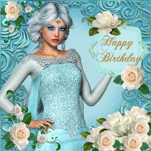 Gorgeous Ice Queen Greeting Card and Decoupage
