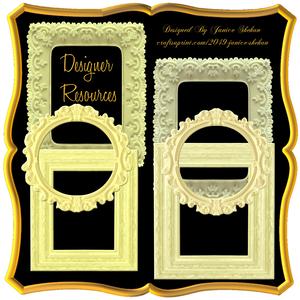 Yellow Carved Frames