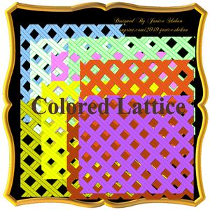 Colored Lattice Fence Backgrounds