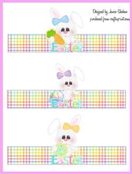 Easter Girl Bunny Rabbit Egg Holder Display 6