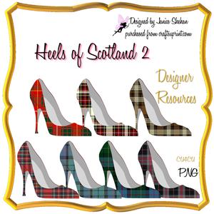 Scotland Tartan Heels Ladies 2