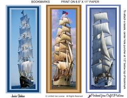 Tall Ships Bookmarks Book Marks Men Man