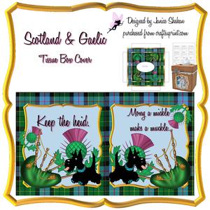Scotland Tartan Dog Bag Pipes Thistle