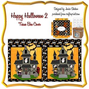 Happy Halloween 2 Kleenex Tissue Box Cover