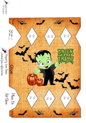 HALLOWEEN FRANKENSTEIN MONSTER GIFT FAVOR CRACKER BOX