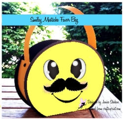 MUSTACHE SMILE FACE PARTY FAVOR GIFT BAG