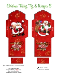 TEABAG TEA BAG WRAPPER, CHRISTMAS SANTA #8