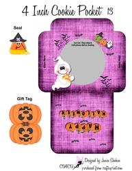 COOKIE POCKET 4 INCH - HALLOWEEN CP13
