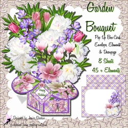 POP UP BOX CARD KIT - GARDEN BOUQUET