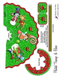 CHRISTMAS FLUTED TEACUP - TDS TC6 GIRLS TEA PARTY