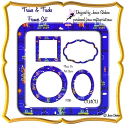 FRAMES BOYS - TRAINS AND TRACKS SET