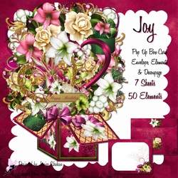 POP UP BOX CARD - JOY
