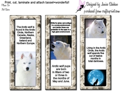 ARTIC WOLF WOLVES BOOKMARKS