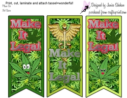 BOOKMARKS BOOK MARK - WEED MARIJUANA CANNABIS