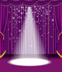 STAGE THEATRE BACKGROUND - PURPLE