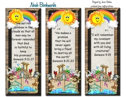 NOAH AND THE ARK - BOOKMARKS BOOK MARK CHILDREN