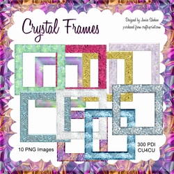 GORGEOUS CRYSTAL FRAMES - 10 FRAMES CU4CU