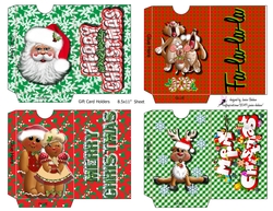 GIFT CARD HOLDER - 4 DIFFERENT DESIGNS