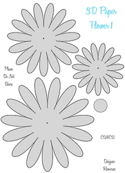 3D PAPER FLOWER TEMPLATES - CU4CU 