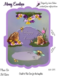 MONEY ENVELOPE WALLET - HAPPY EASTER