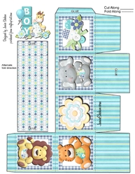 GENDER REVEAL BOX BABY BOY SHOWER