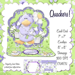 3D SHAPED LAYERED EASEL CARD KIT - QUACKERS