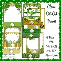 ST. PATRICKS DAY FRAMES - CUT OUT SQUARE