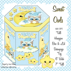 NEW BABY GIRL OR BOY - HEXAGONAL GIFT BOX - HB 106
