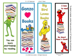 SESAME STREET 2 BOOKMARKS