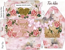 MOTHERS DAY MUM - GABLE TOP BOX - GORGEOUS ROSES