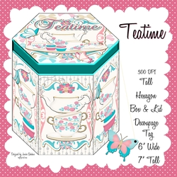 TEATIME - HEXAGONAL GIFT BOX - HB 110