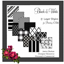 PHOTOSHOP STYLES - BLACK AND WHITE