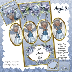 ANGELS - TWIST AND POP CARD ENVELOPE KIT