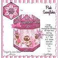 PINK SNOWFLAKES GINGERBREAD - PETAL TOP BOX