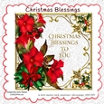 CHRISTMAS BLESSINGS - 6 INCH SQUARE, ENVELOPE AND DECOUPAGE