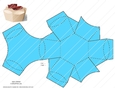 GIFT BOX 5 TEMPLATE - FAVOR BOX TEMPLATE