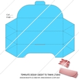 CLUTCH GIFT BOX TEMPLATE - FAVOR BOX TEMPLATE