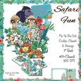 BIRTHDAY SAFARI WILD ANIMALS POP UP BOX CARD