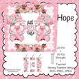 Gnome BREAST CANCER AWARENESS Printable Tumbler Wrap, Sublimation Design, 20 and 30  oz Skinny Tumbler, PNG, SVG Download File