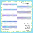 TYE DYE RIBBON BORDERS LACE PNG