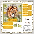 FATHERS DAY 8X8 INCH CARD AND DECOUPAGE