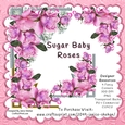 SUGAR BABY ROSES FANCY CORNER PNG CLIPART SET OF 4
