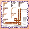 DESIGNER RESOURCES 10 PNG CLIPART DECORATE CORNERS HALLOWEEN